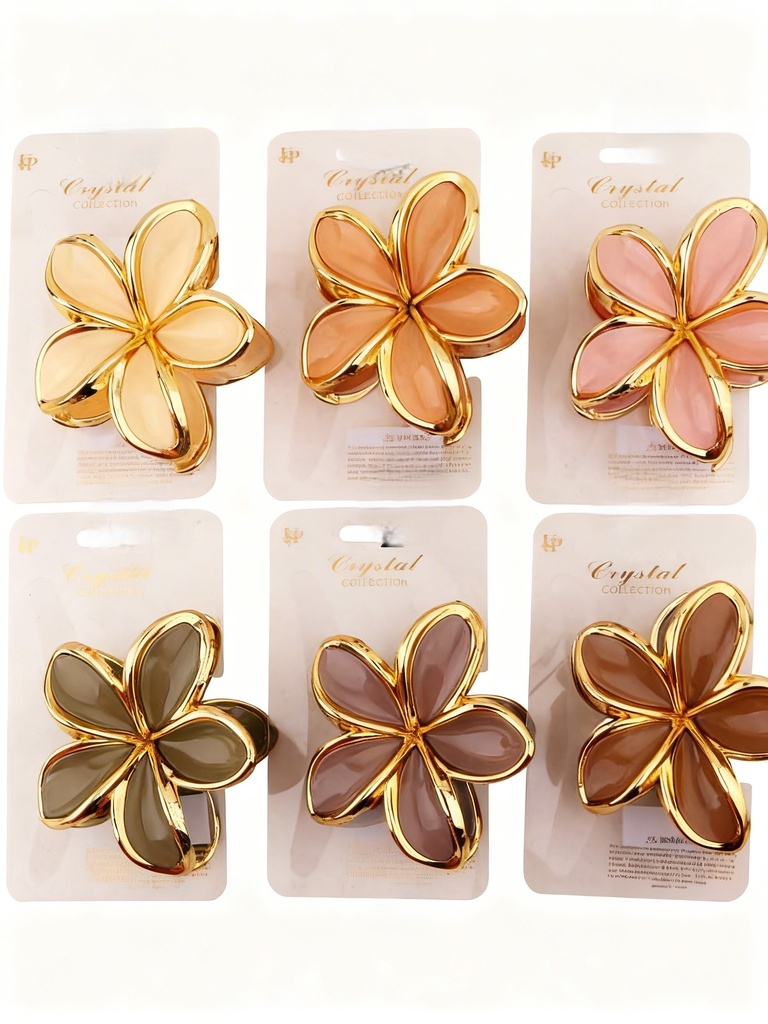 GANCHETA FLOR CON DORADO