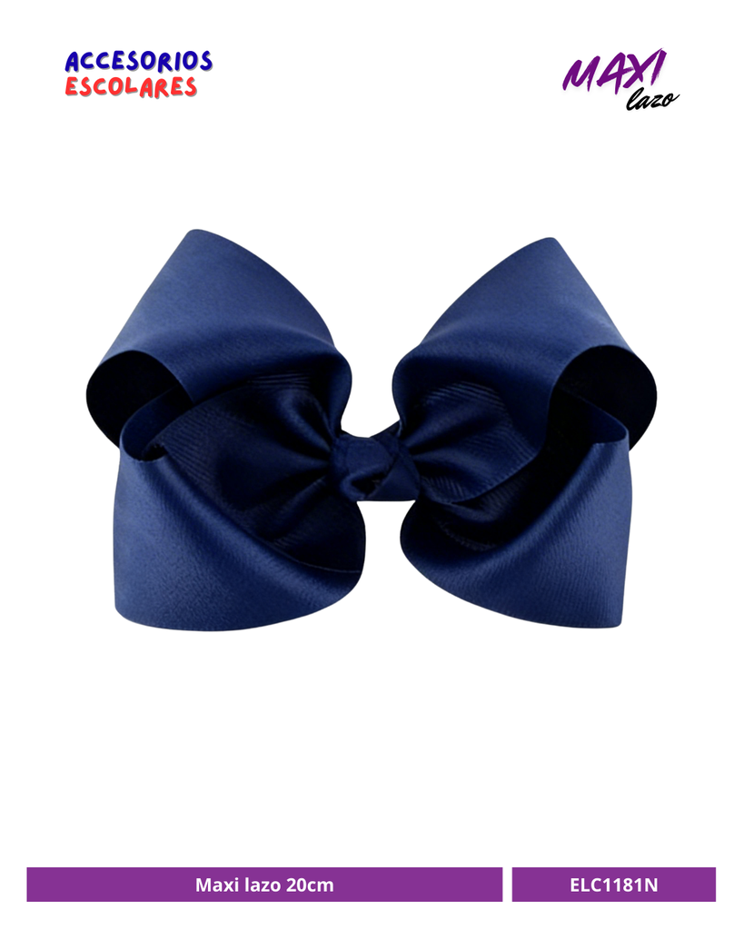 MAXI LAZO 20CM AZUL MARINO 