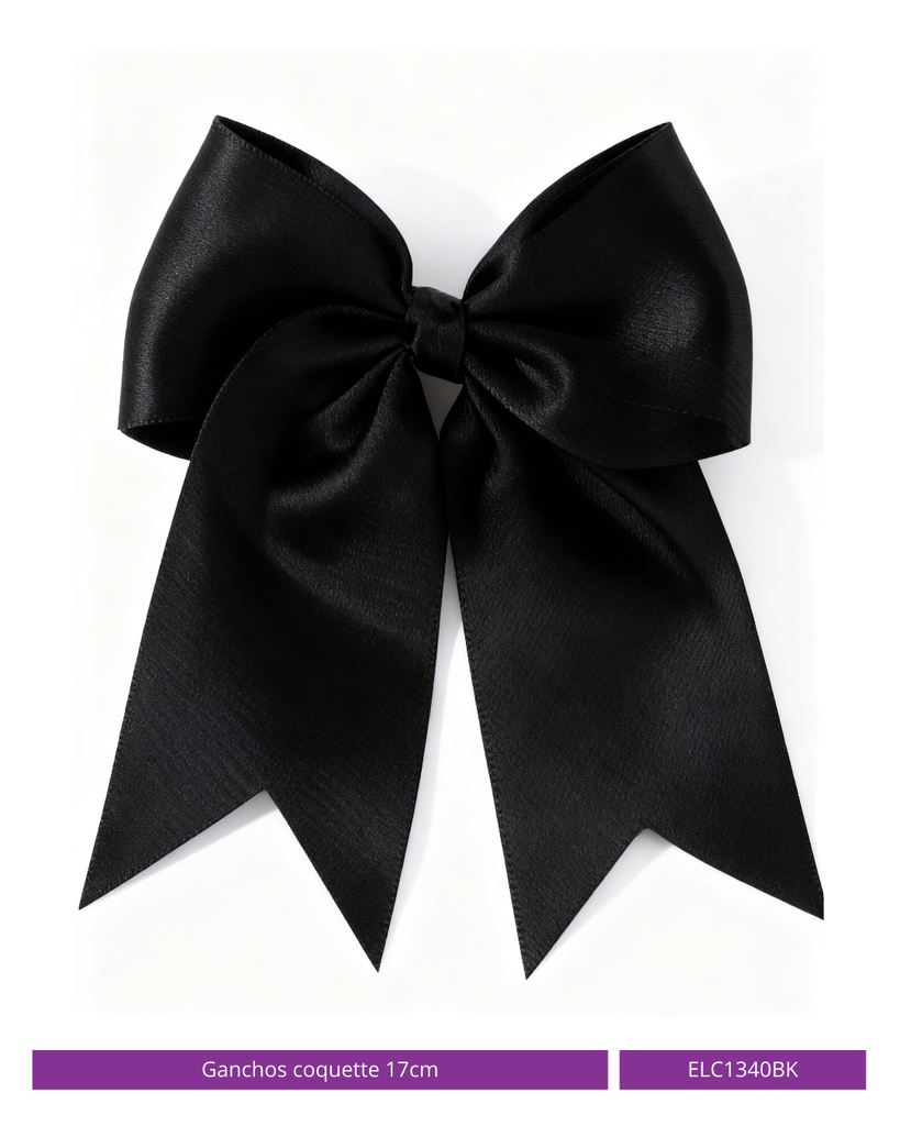 LAZO COQUETTE NEGRO (17CM)