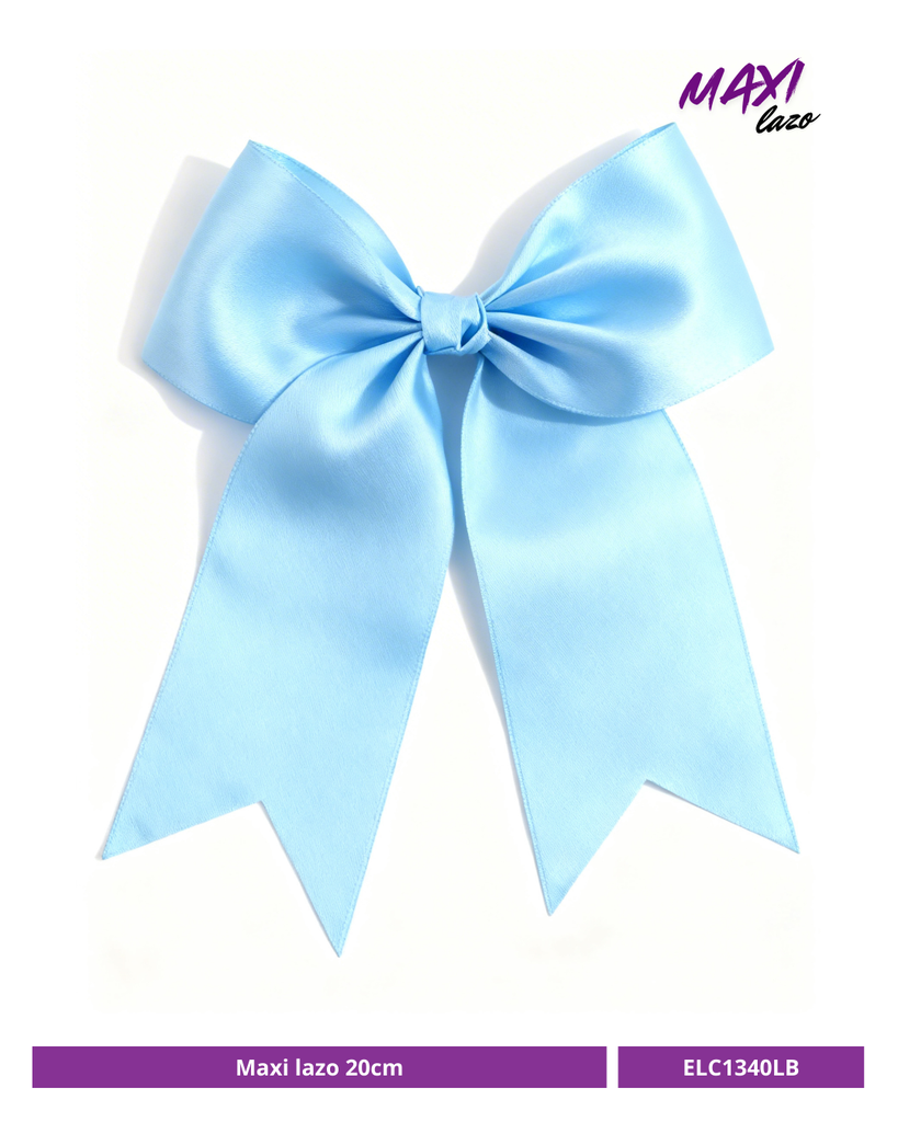 MAXI LAZO 20CM COQUETTE AZUL CLARO