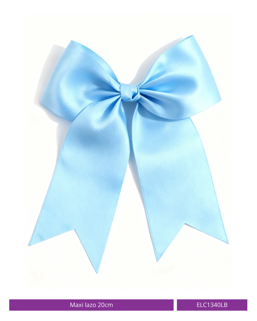 MAXI LAZO 20CM COQUETTE AZUL CLARO