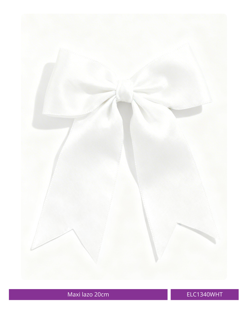 MAXI LAZO 20CM COQUETTE BLANCO