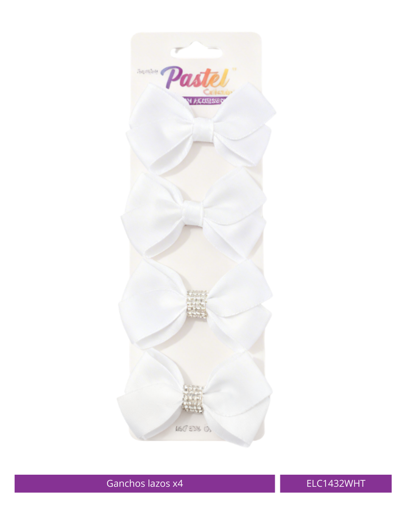 GANCHO LAZO BLANCO SET DE 4