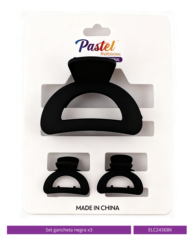 SET GANCHETA NEGRA X3