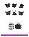 PIOJOTOS MARIPOSA NEGROS POTE X30