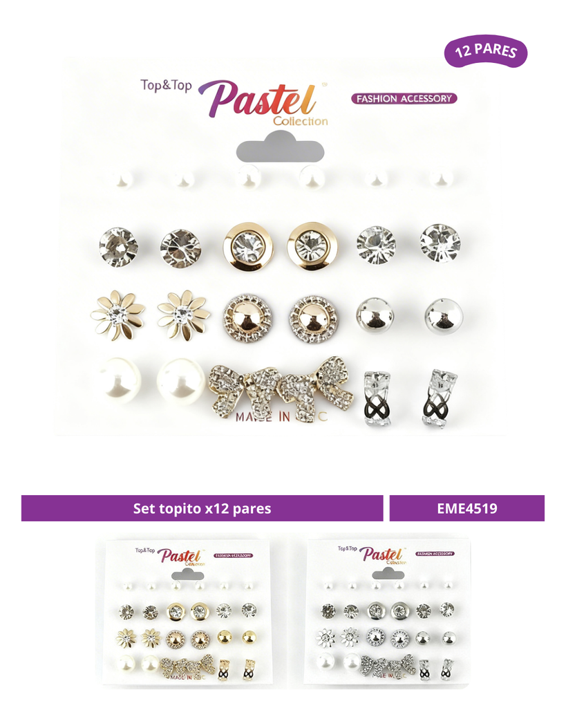 SET TOPITO MARIPOSA X12