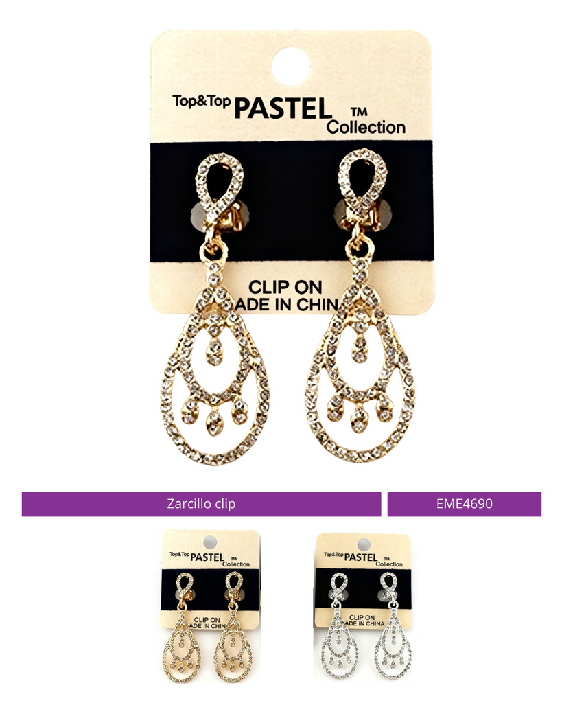 ZARCILLO CLIP LARGO STRASS