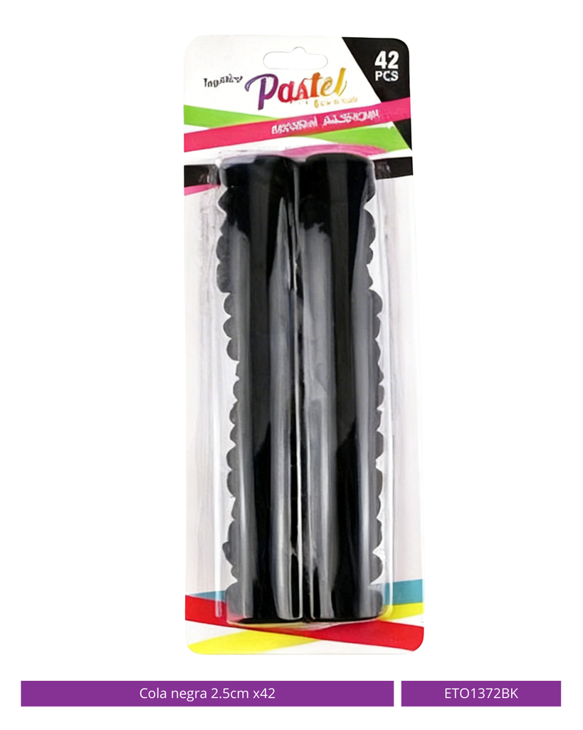 COLA NEGRA 2.5CM X42