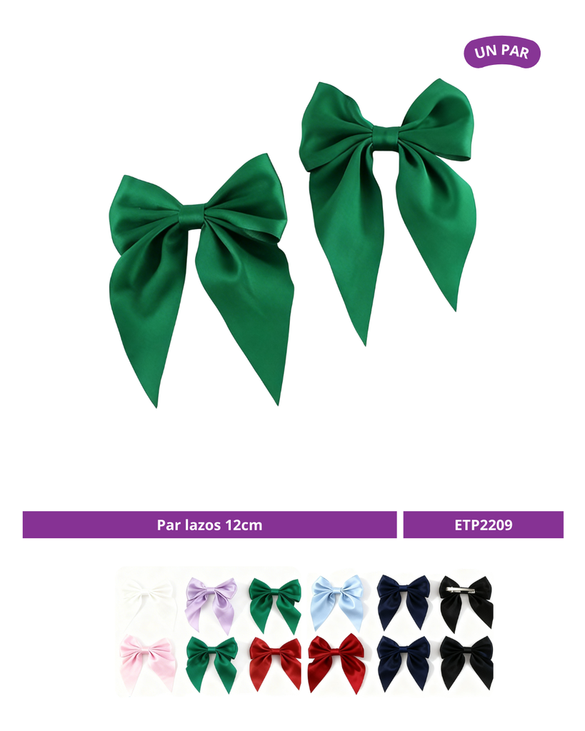 MAXI LAZO 12CM COQUETTE COLOR SATINADO