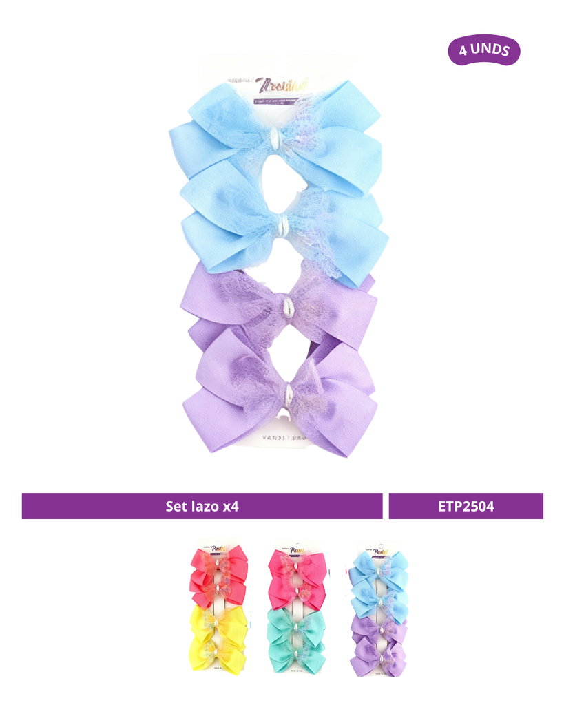 SET DE LAZO MARIPOSA X4