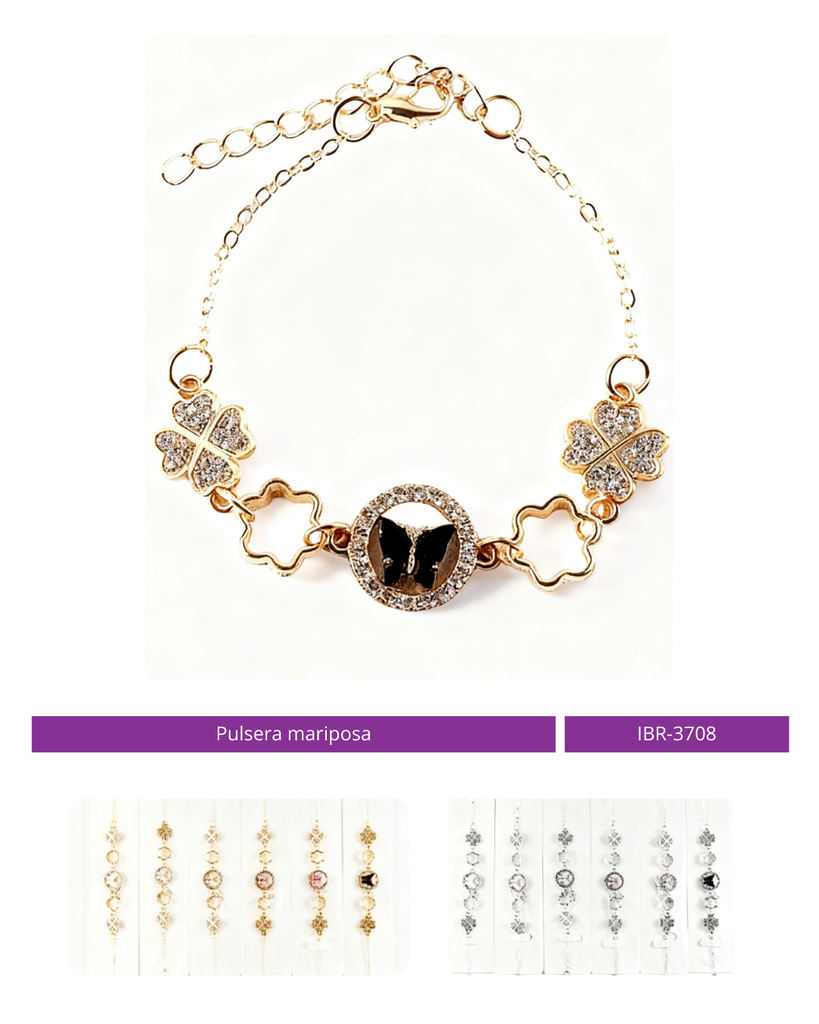 PULSERA CADENA MARIPOSA