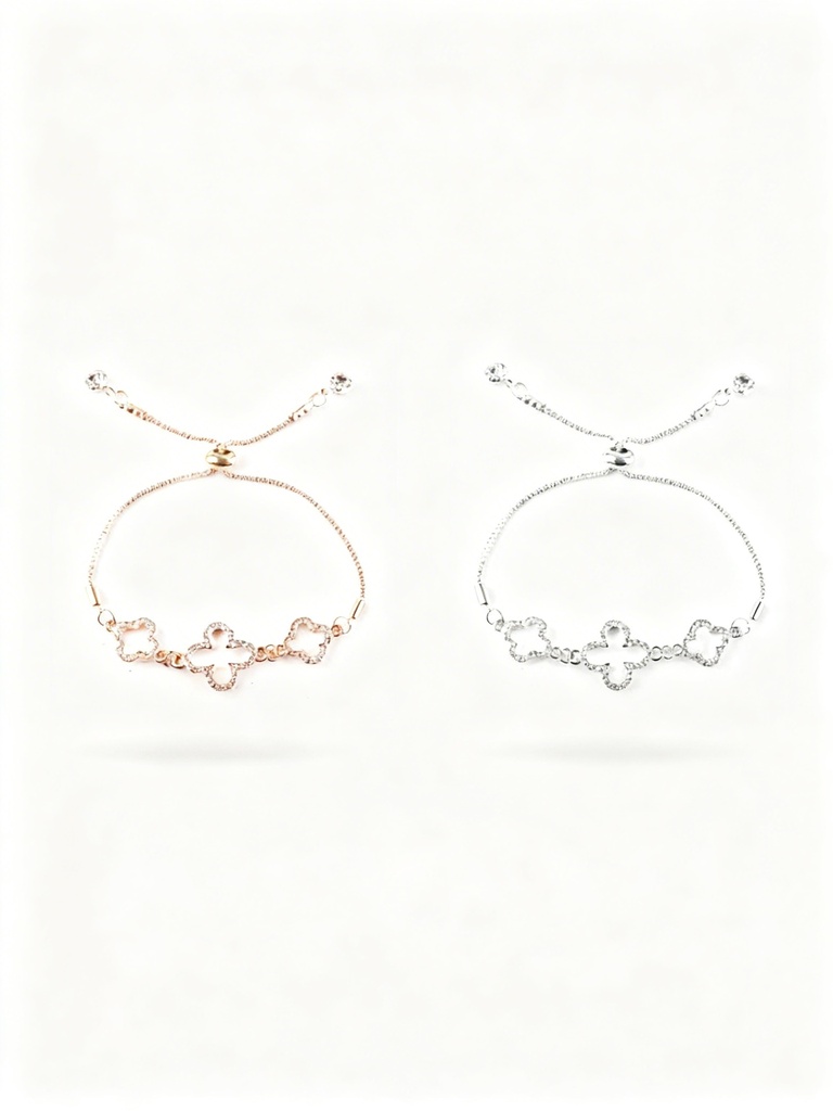 PULSERA TREBOL BRILLANTE