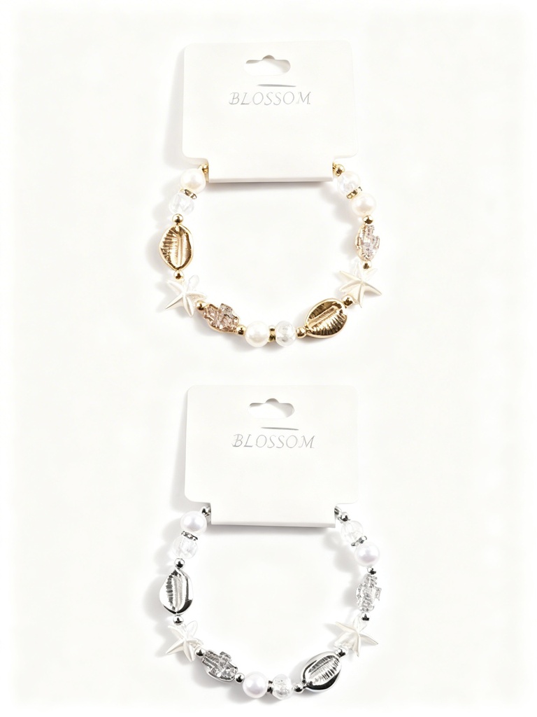 PULSERA PERLA DETALLE MARINO