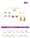 SET TOPITO CORAZON COLORES  ARGOLLA X6