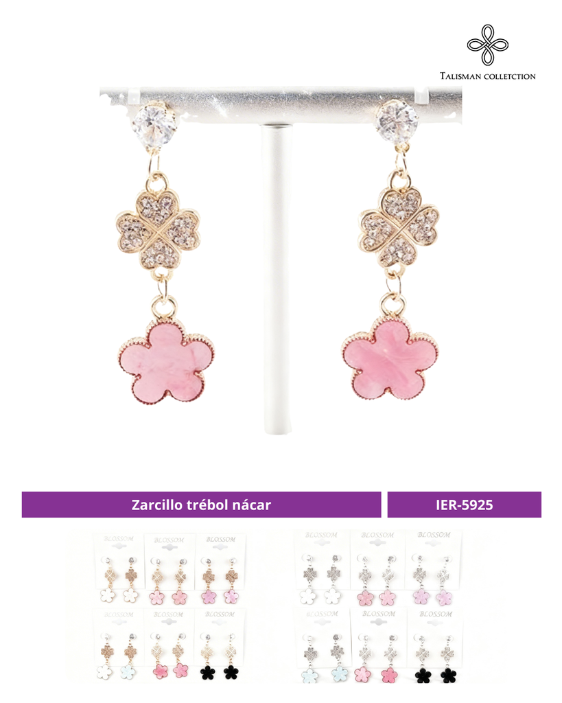 ZARCILLO TREBOL LARGO NACAR