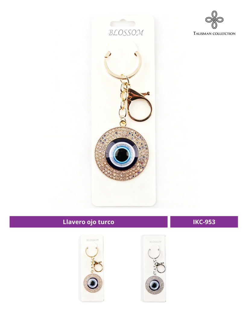 LLAVERO OJO TURCO BRILLANTE