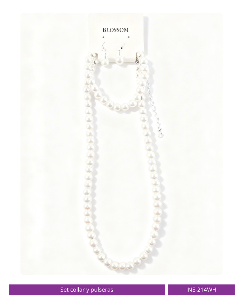 SET COLLAR Y PULSERA PERLA