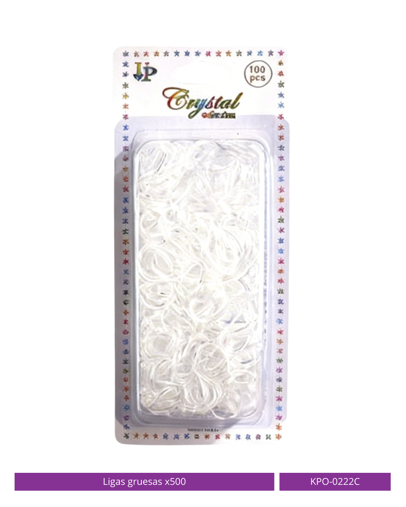 LIGAS GRUESA TRANSPARENTE 
