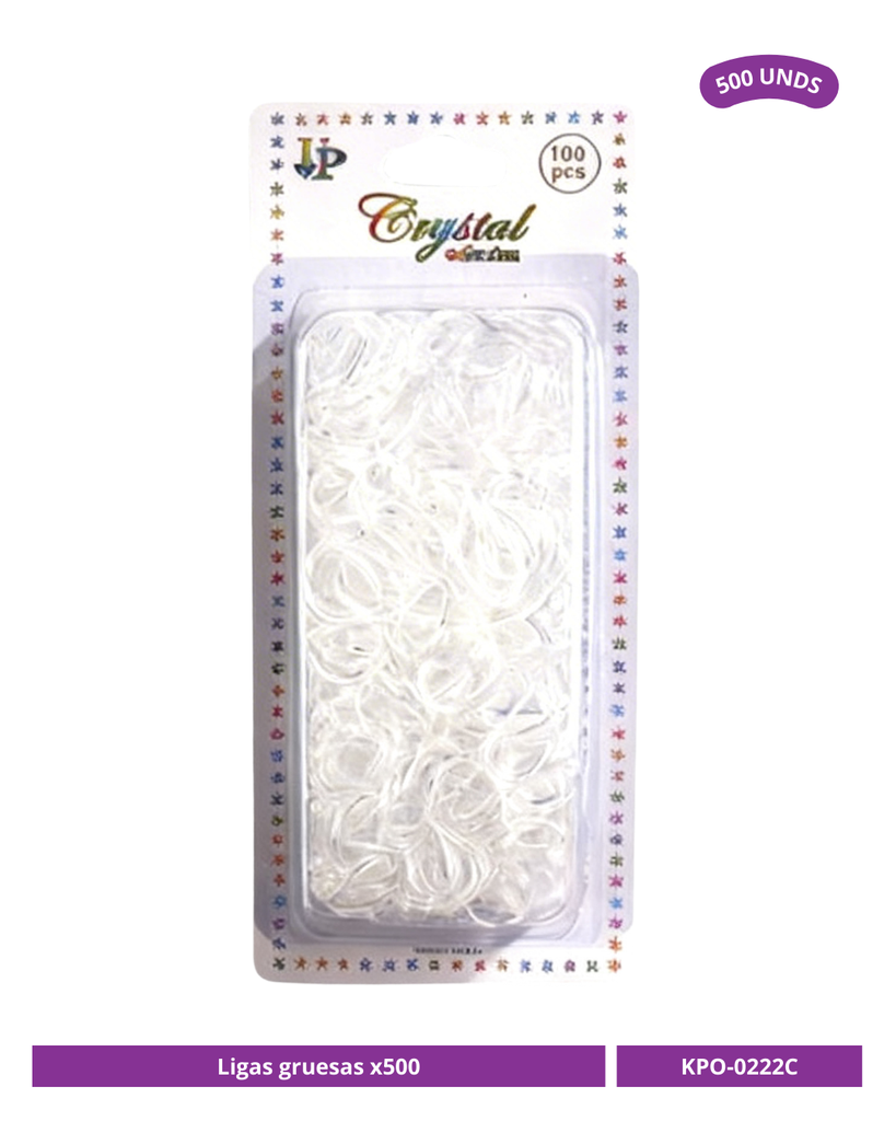 LIGAS GRUESA TRANSPARENTE 