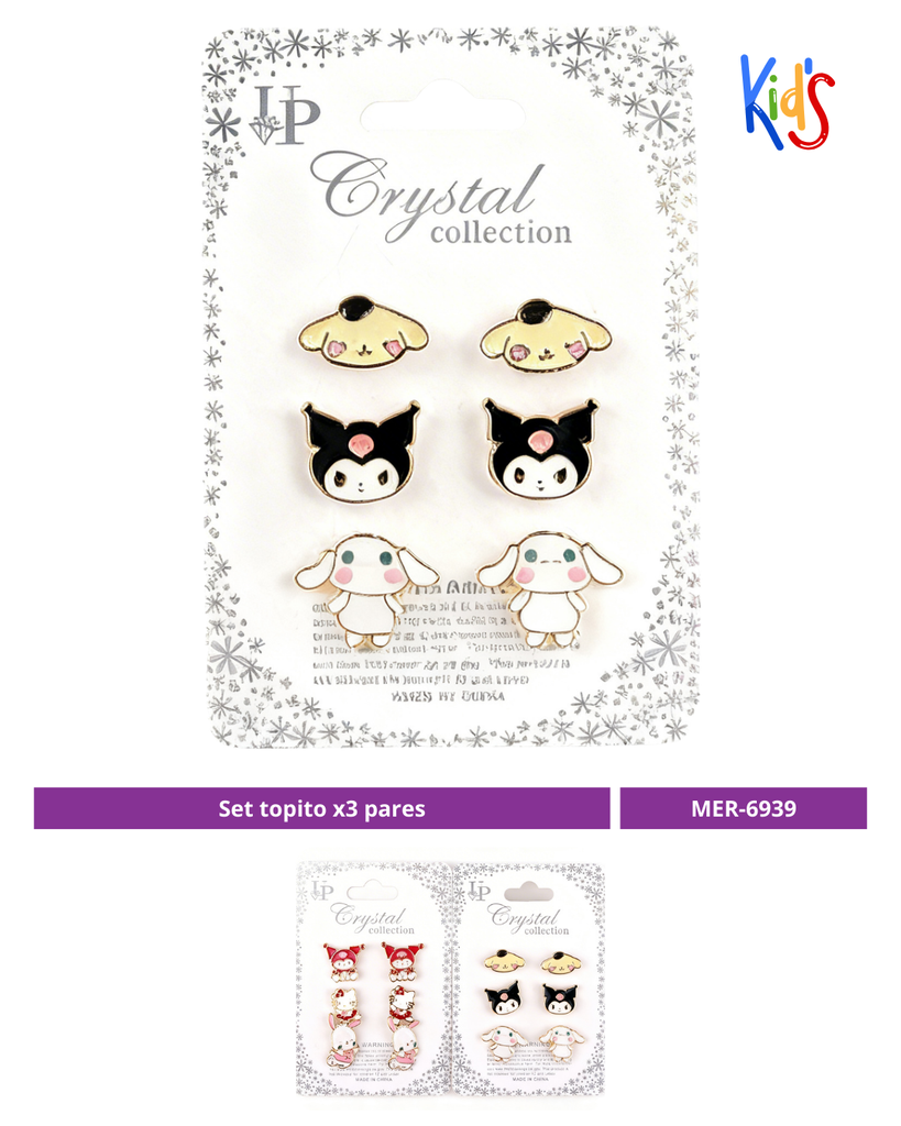 SET TOPITO KUROMI X3