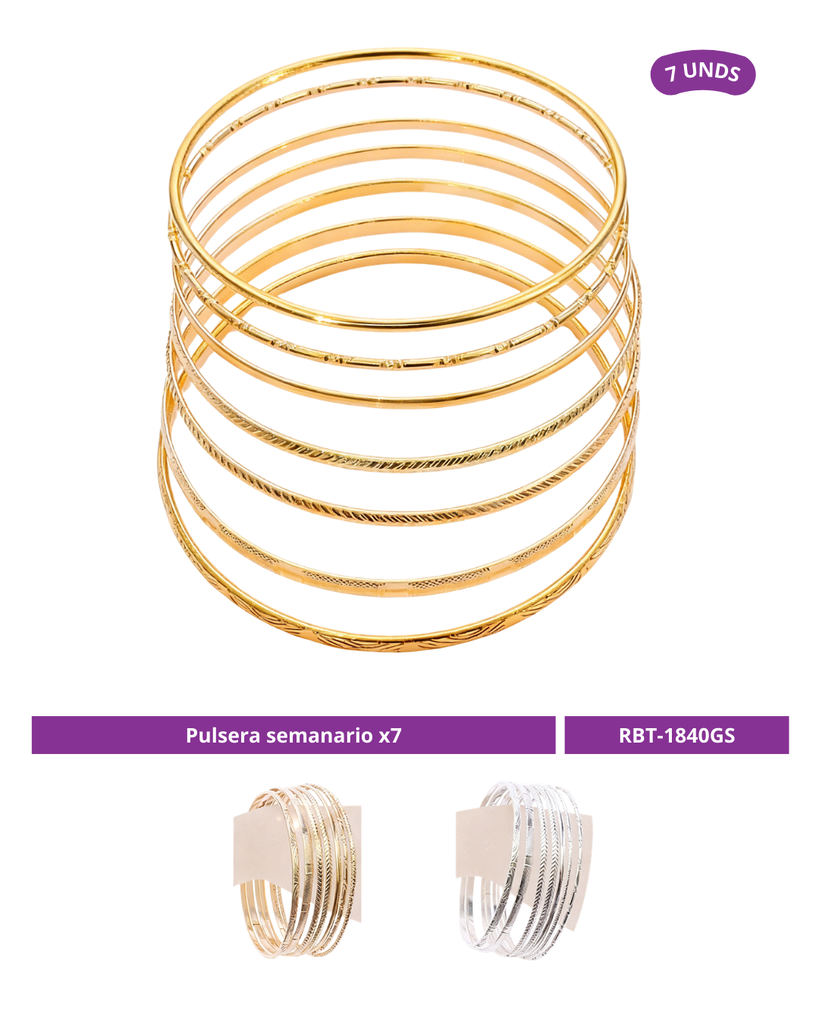 PULSERA SEMANARIO X7