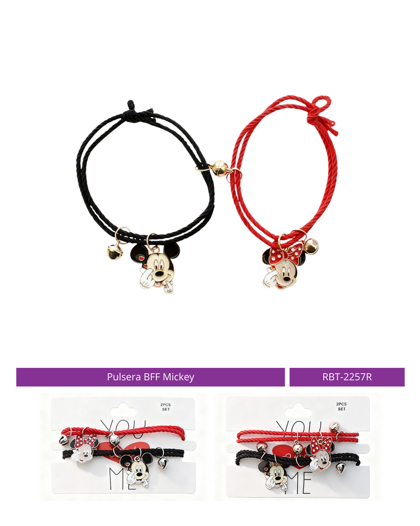 PULSERA BFF MICKEY X2