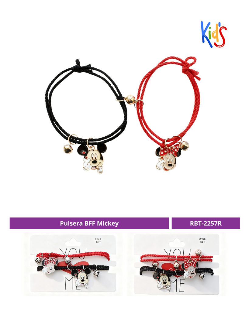 PULSERA BFF MICKEY X2