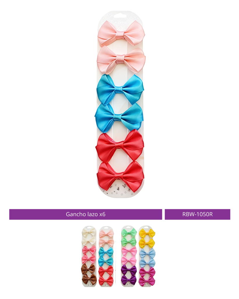 GANCHO LAZO PASTEL X6