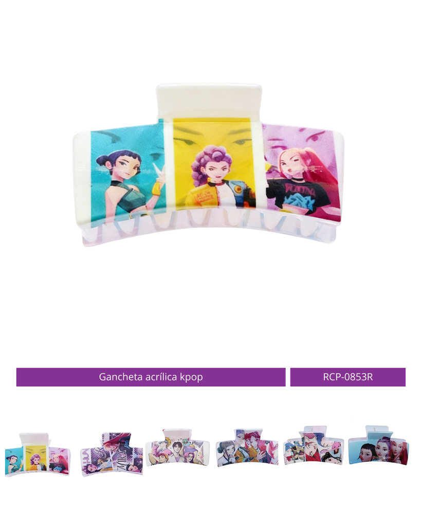 GANCHETA ACRILICA LAS GUERRERAS KPOP