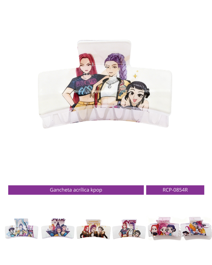 GANCHETAS ACRILICA LAS GUERRERAS KPOP
