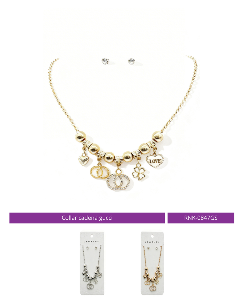 COLLAR CADENA GUCCI X3