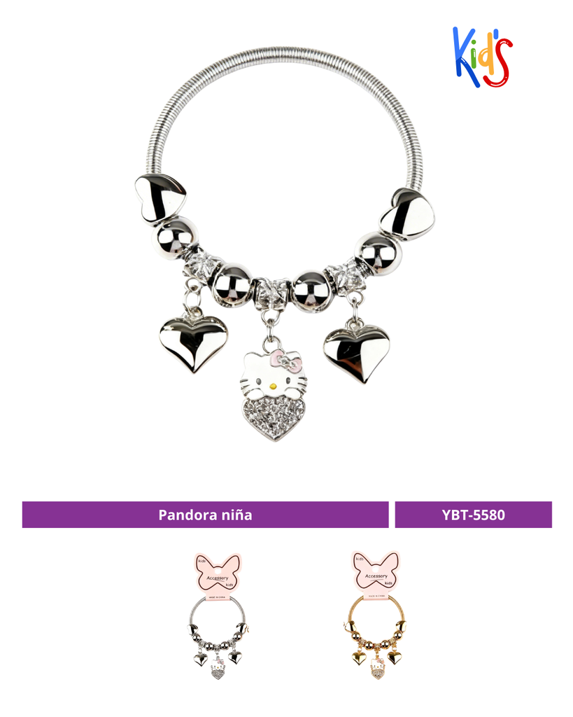 PULSERA PANDORA NIÑA HELLO KITTY