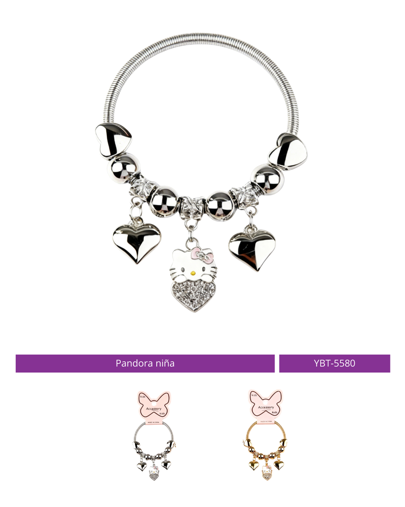 PULSERA PANDORA NIÑA HELLO KITTY