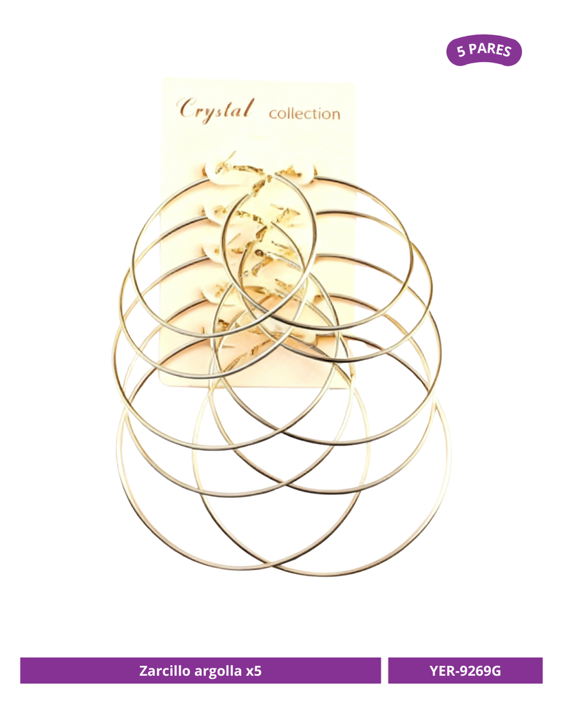 ZARCILLO ARGOLLA DORADA LISA 5