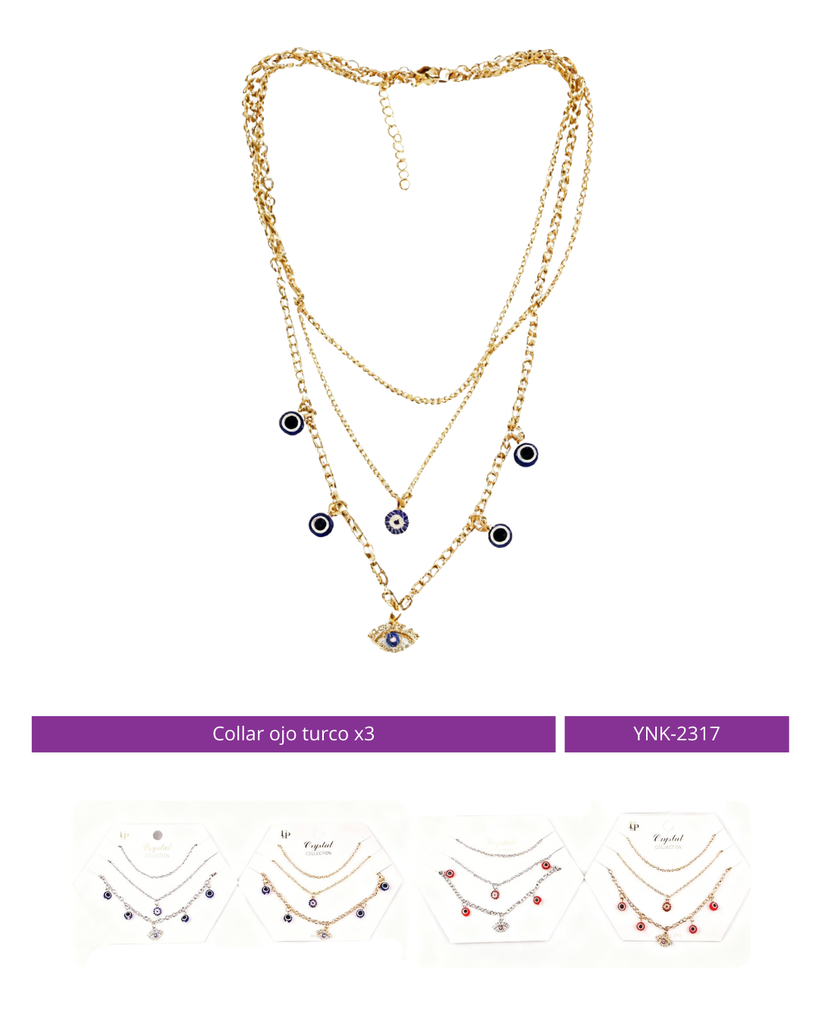 COLLAR OJO TURCO X3