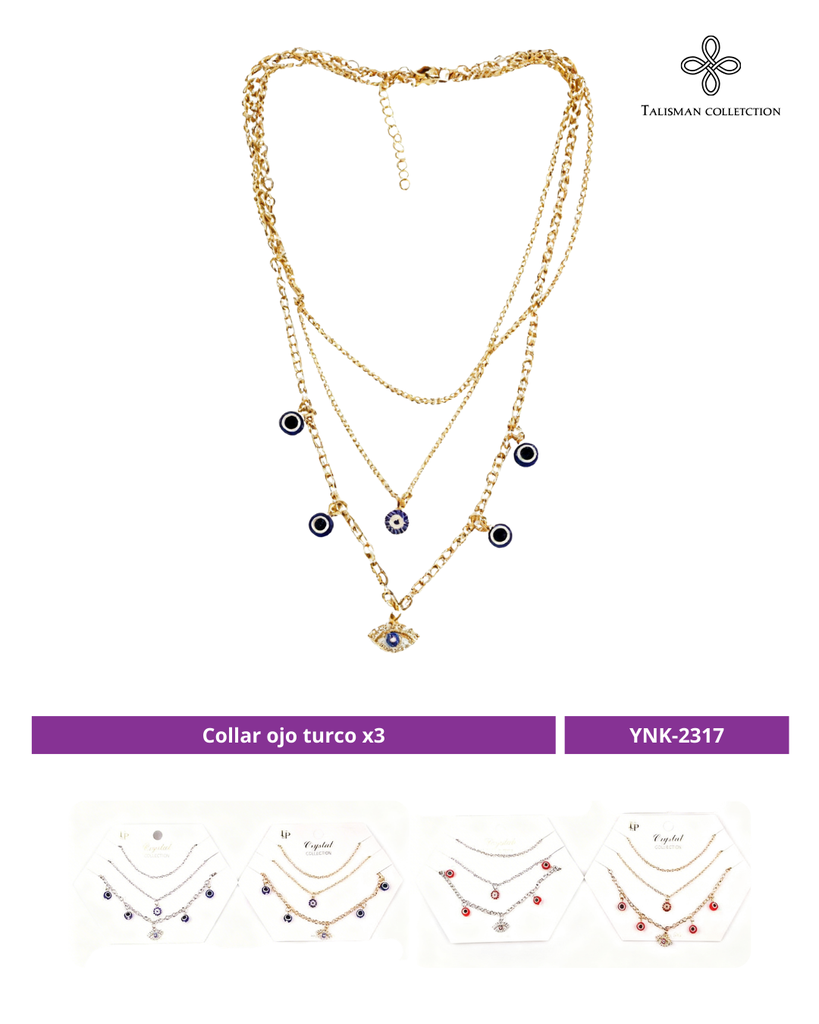 COLLAR OJO TURCO X3