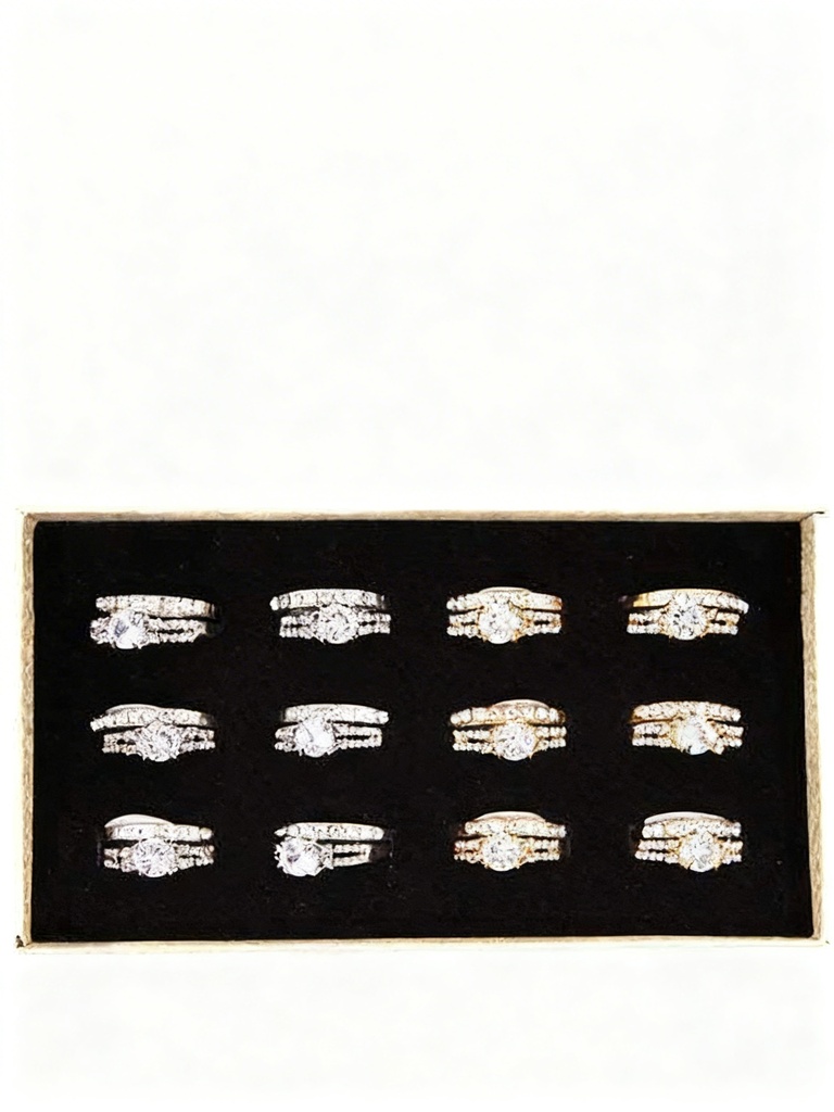 ANILLO ACERO BRILLANTE X2