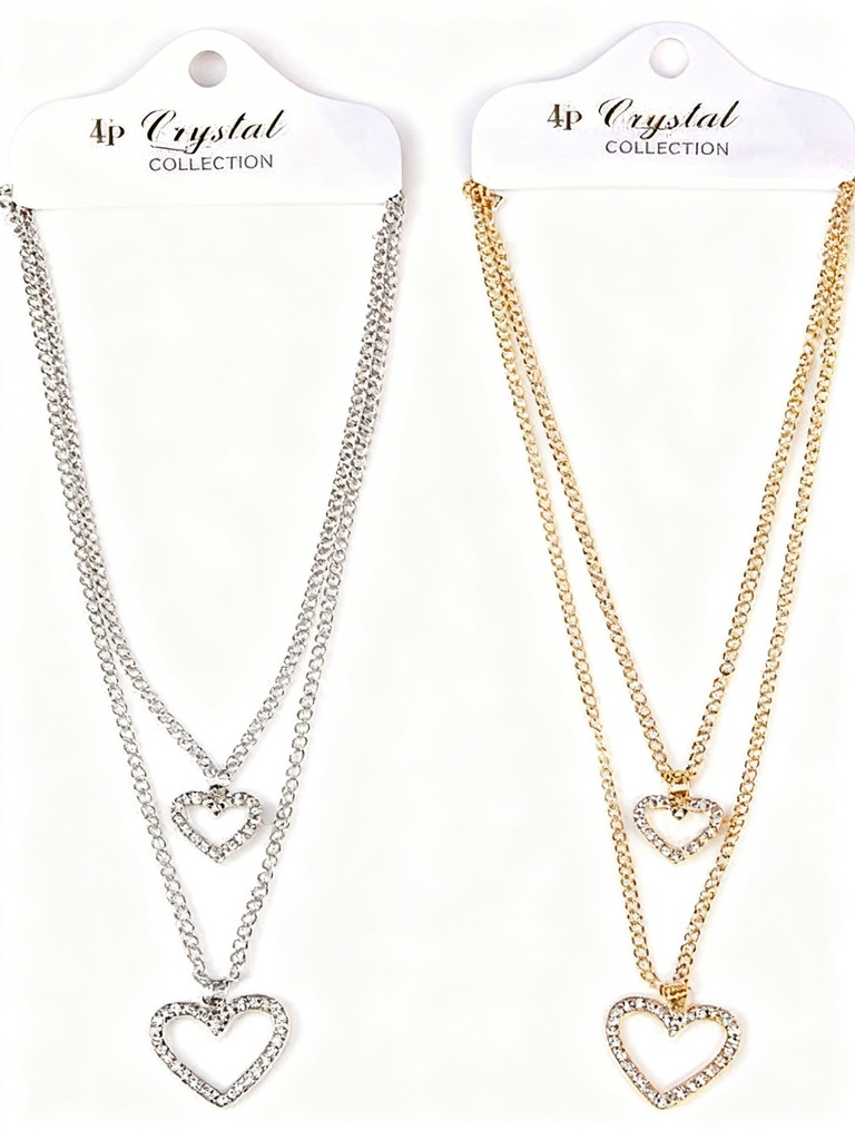 COLLAR CORAZON X2