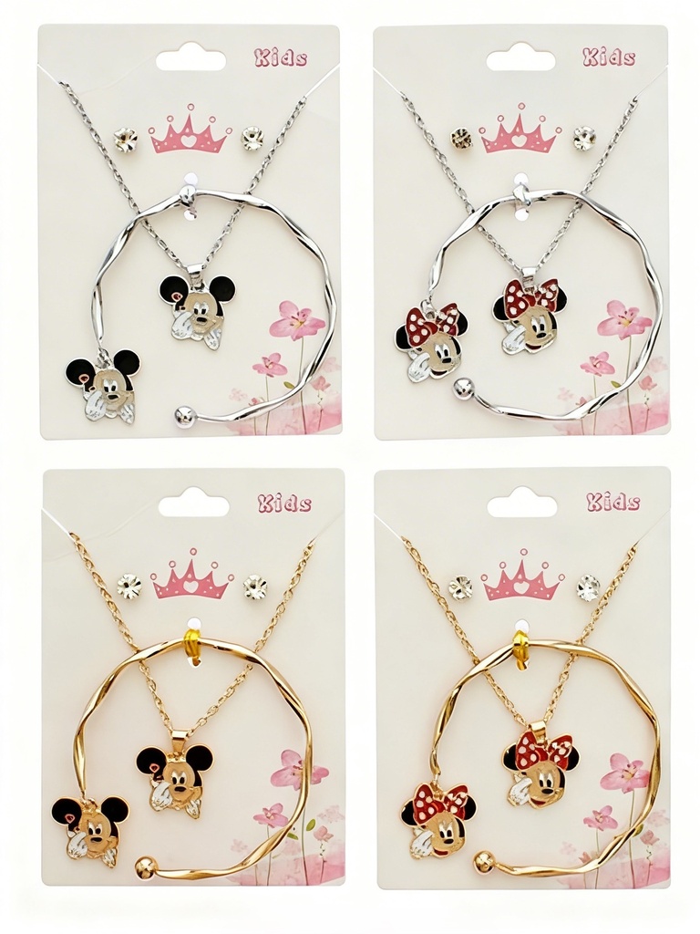 SET COLLAR Y PULSERA MICKEY