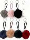 LLAVERO POMPON COLORES 