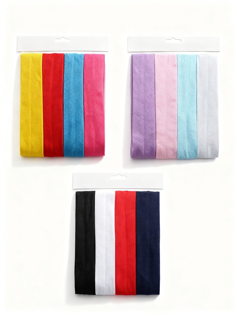 BANDANA 9CM COLOR LISA X4