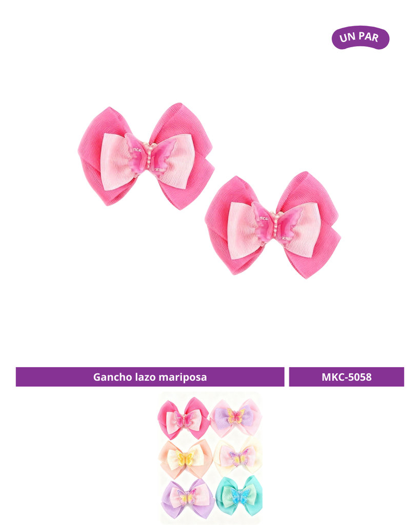 GANCHO LAZO MARIPOSA X2