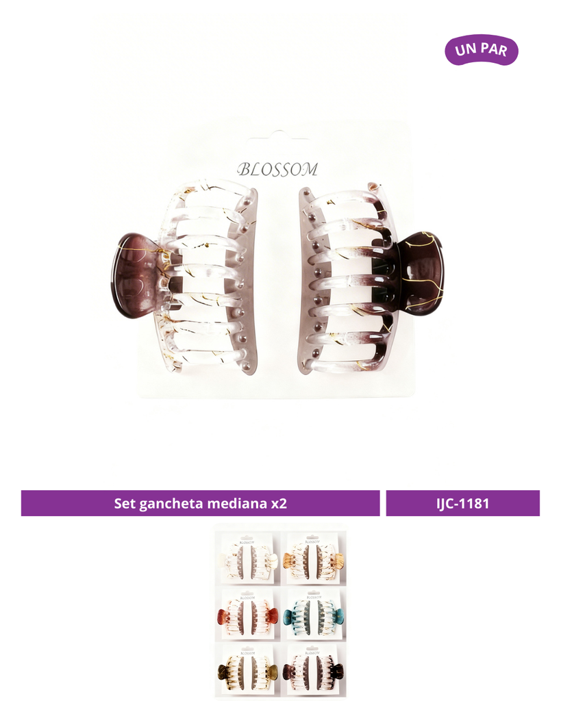 SET GANCHETA MEDIANA X2