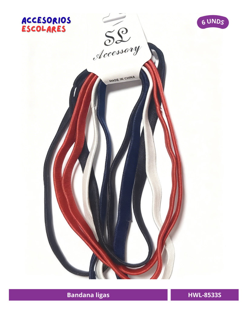 BANDANA LIGAS COLORES TOMMY