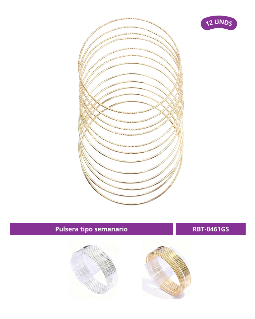 PULSERA TIPO SEMARIO X12 