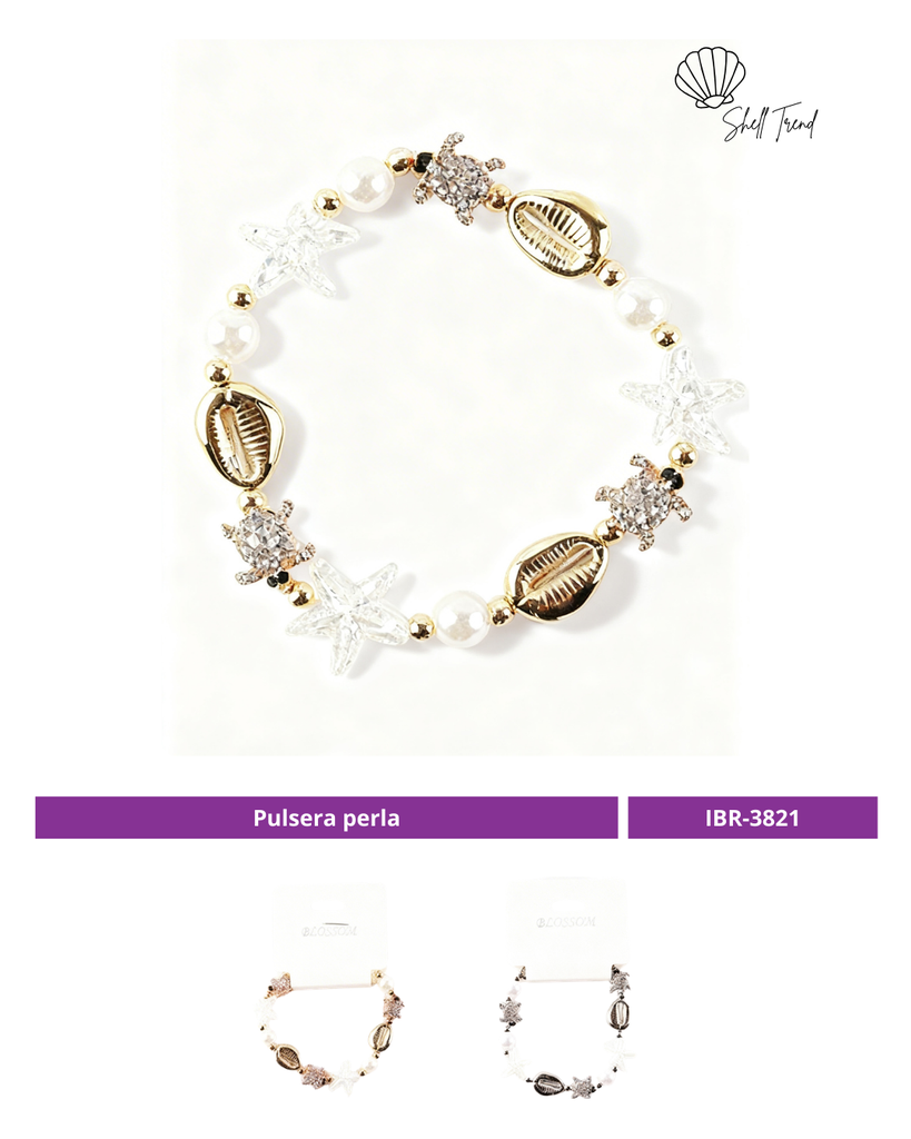 PULSERA PERLA TORTUGA