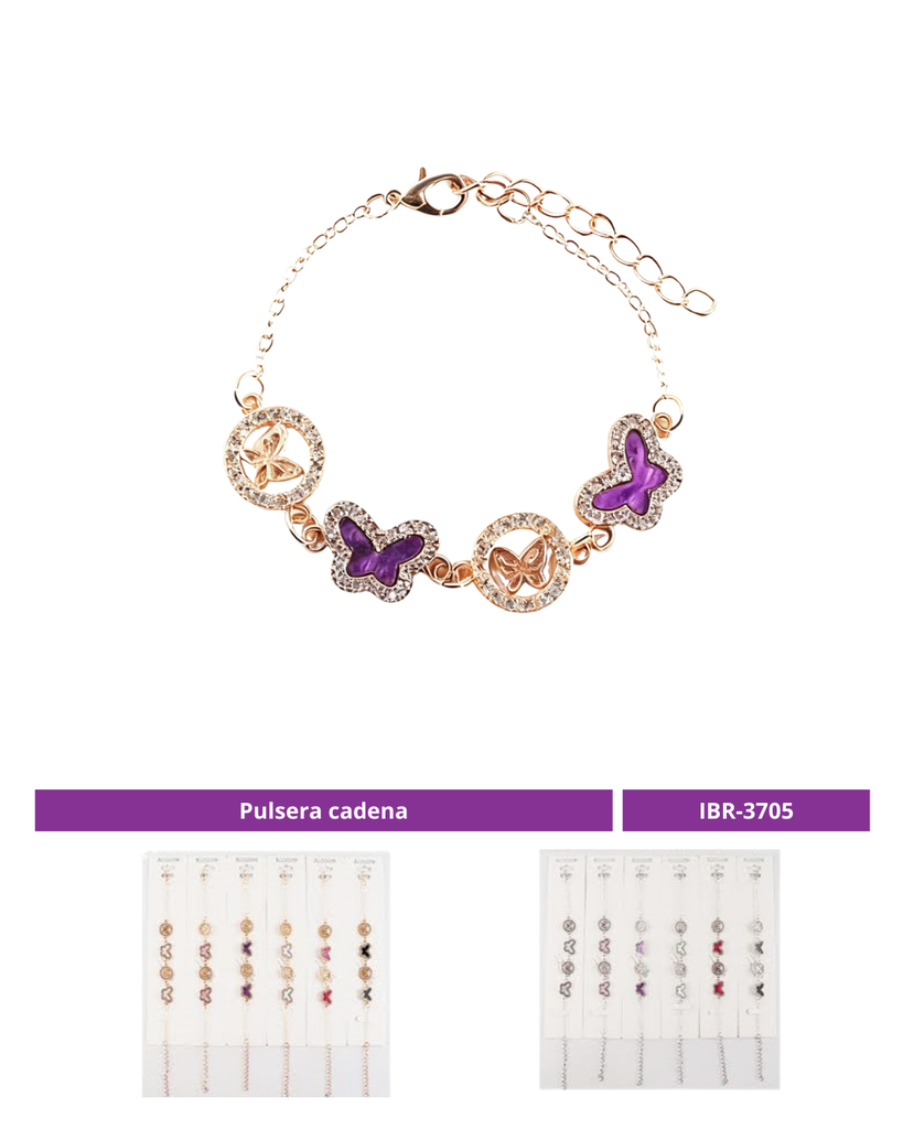 PULSERA CADENA MARIPOSA
