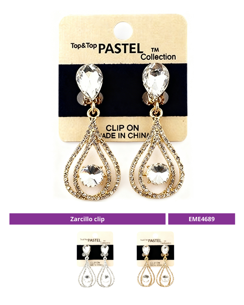 ZARCLLO CLIP LARGO BRILLANTE