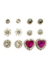 ZARCILLOS TOPITOS CORAZON SET DE 6