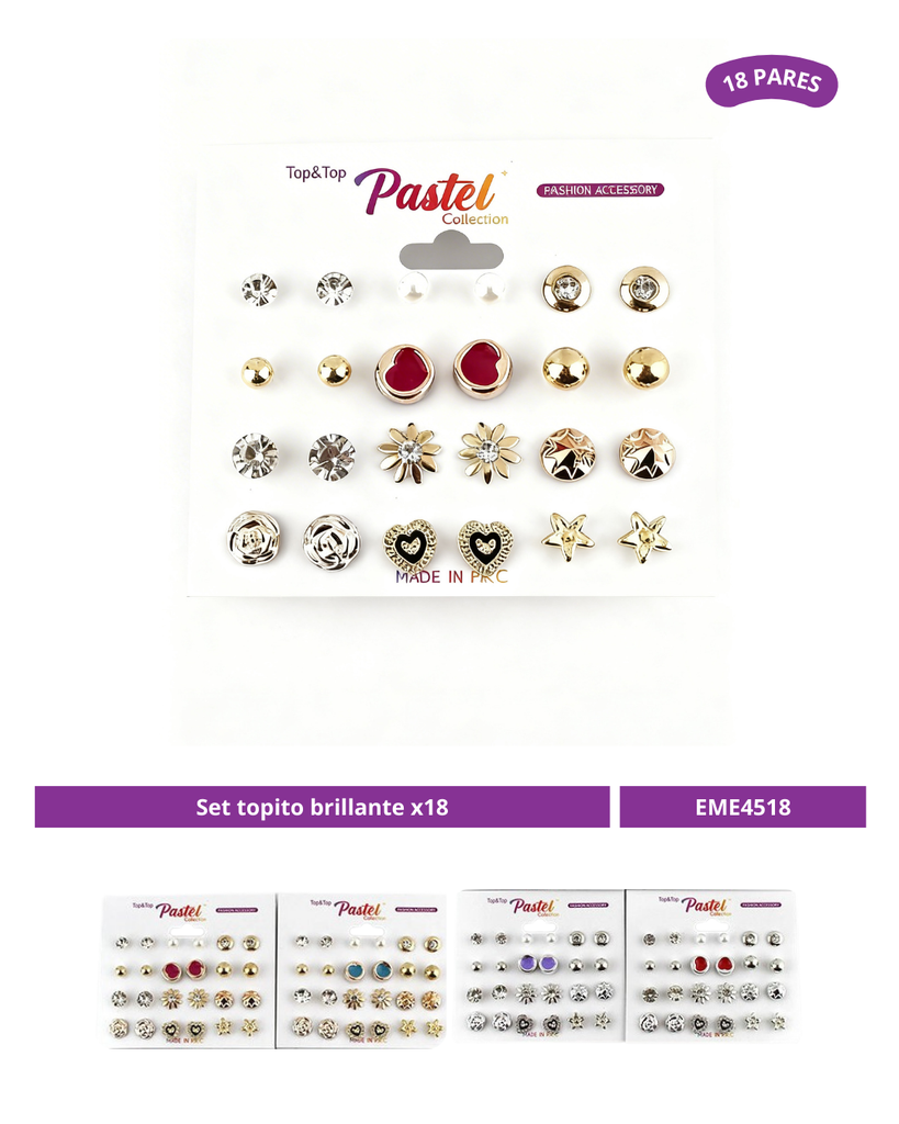 SET TOPITO BRILLANTE X18